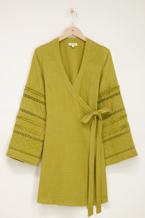 Verslagen achterstalligheid Uitlijnen Groene kimono jurk | My Jewellery
