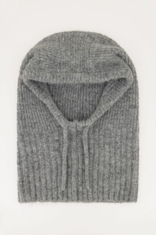 Grey knitted balaklava | My Jewellery