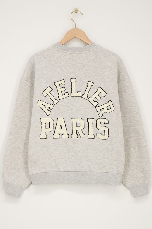 Grey sweater "Atelier paris" | My Jewellery