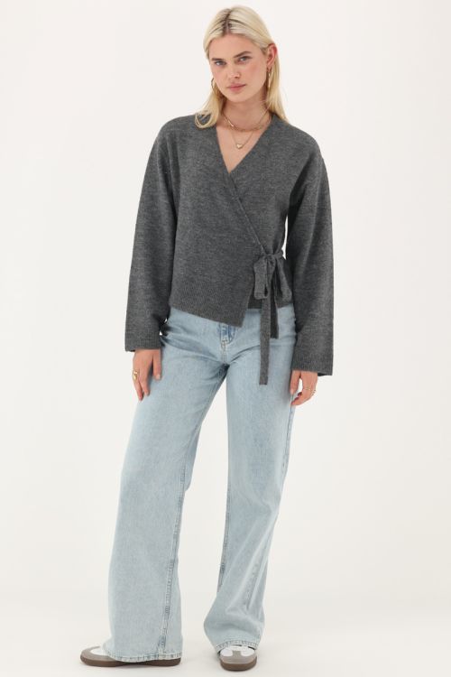 Grey wrap cardigan | My Jewellery