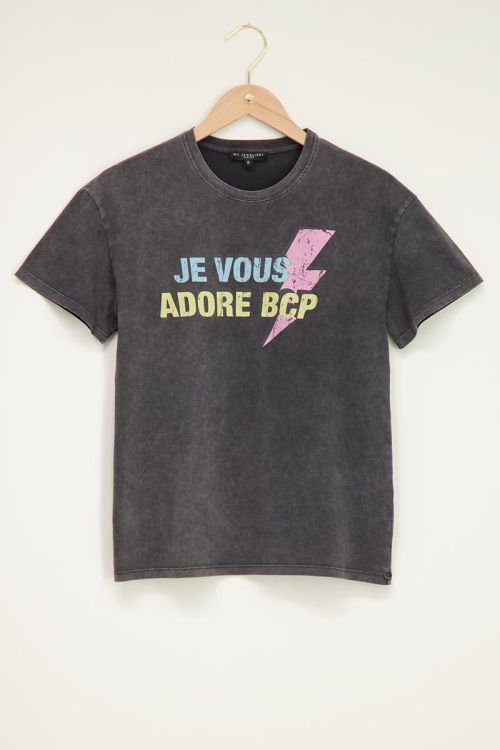 Graues Je vous adore T-Shirt
