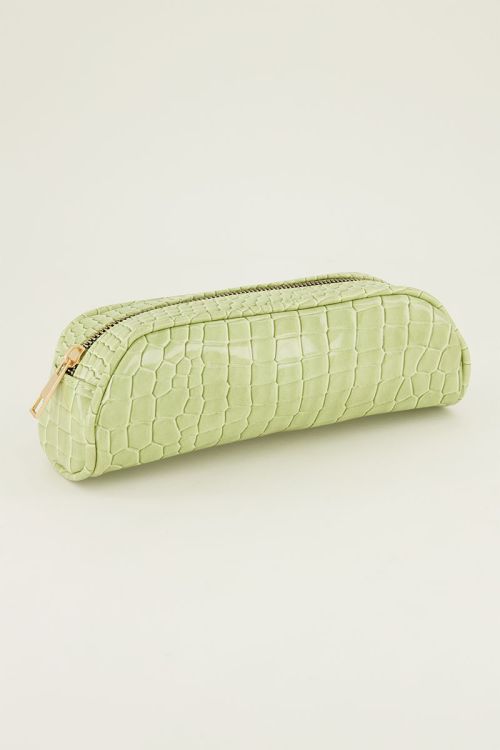 Groen etui crocoprint lak | My Jewellery