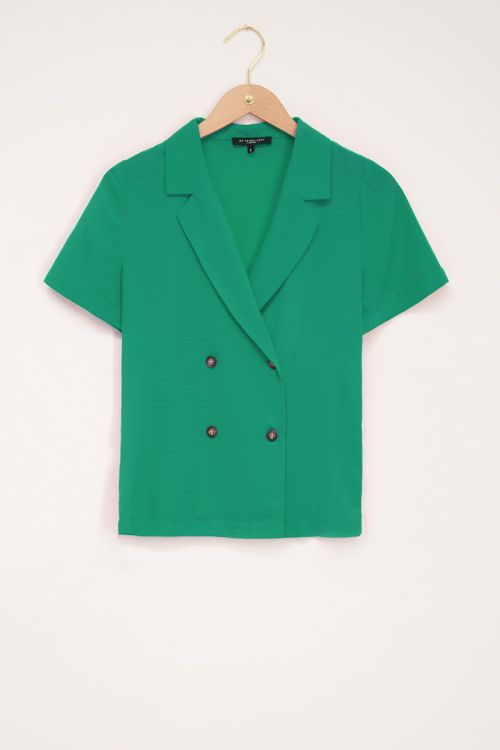 Grüne Bluse mit zwei Knöpfen | My Jewellery