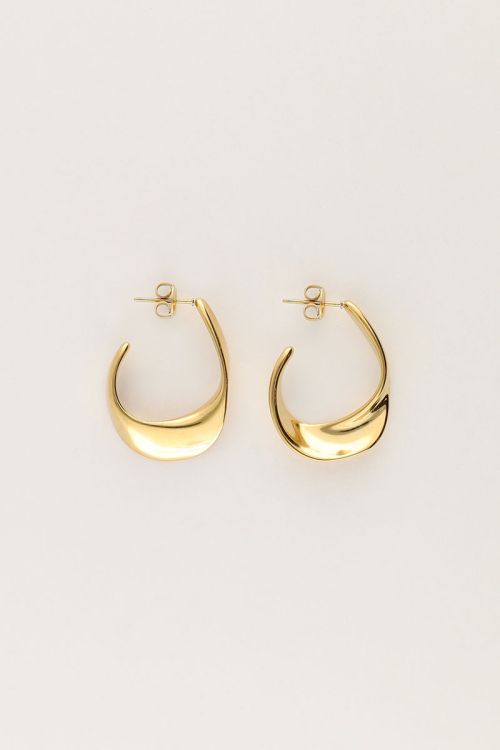 Boucles d'oreilles Bold ovales fines