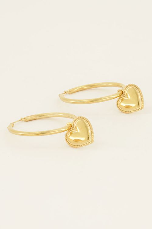 Oorringen met self love charm | My Jewellery