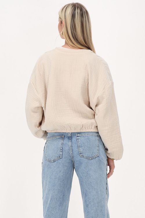 Hydrophilic beige blouse with bows | My Jewellery