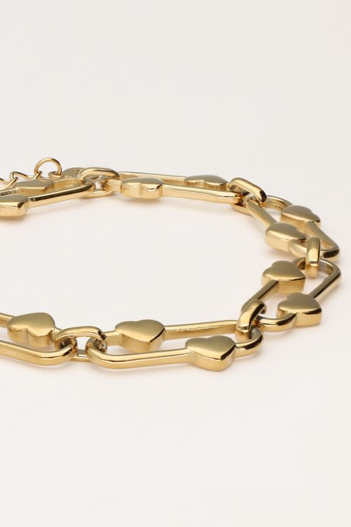 Iconic oval bracelet with hearts | My Jewellery