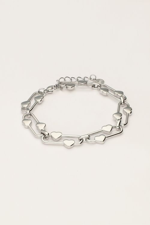 Iconic oval bracelet with hearts | My Jewellery