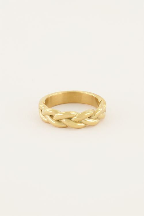 Iconic ring met vlecht