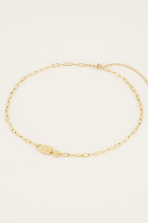 Iconic schakelketting met liefdesslot