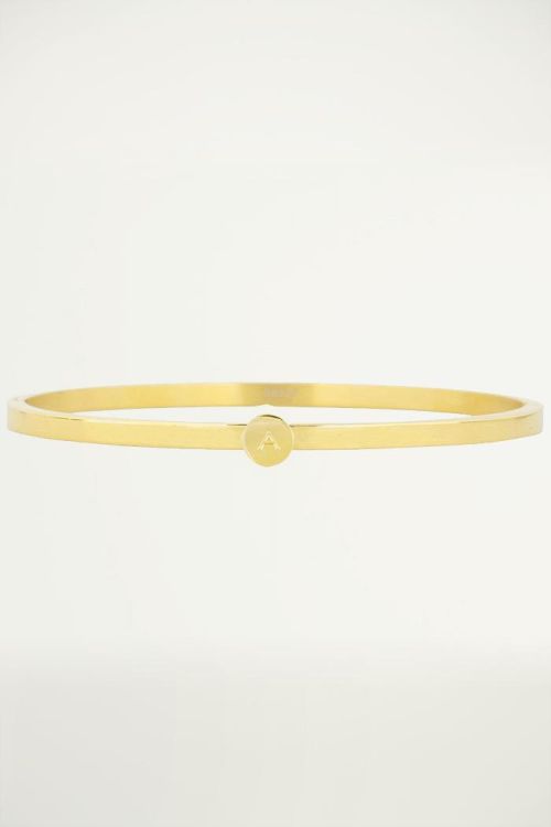 initial bracelets, gold initial bangles