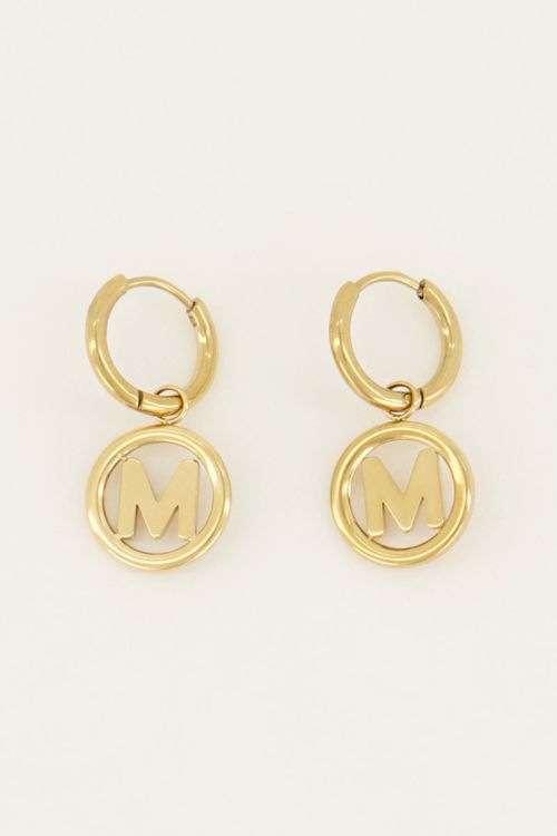 Initial hoop earring | My Jewellery