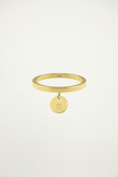 initial ring, gouden initial ringen