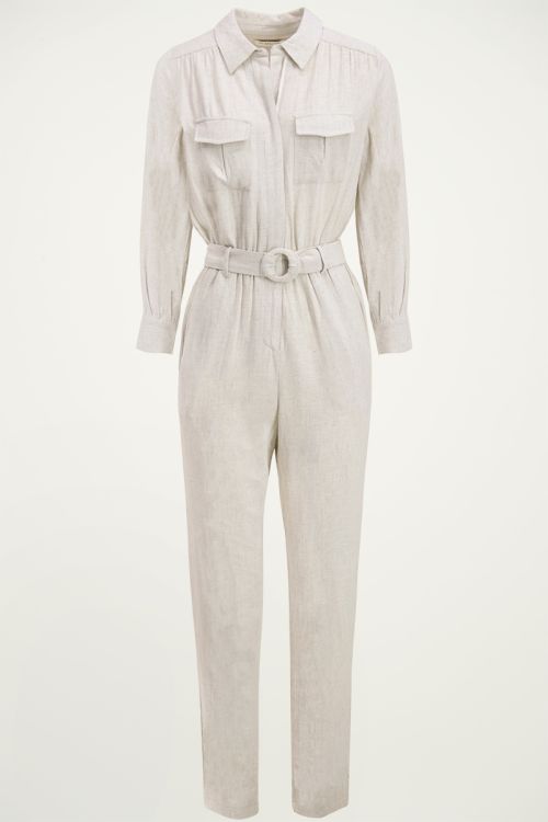jumpsuit beige lang