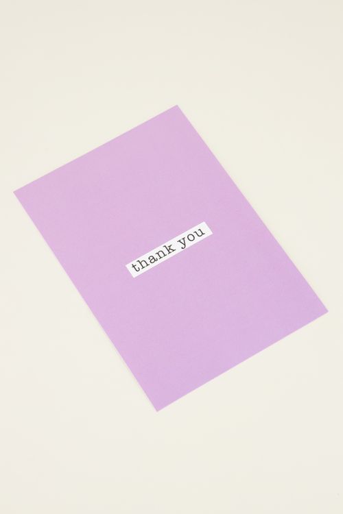 Thank you postcard | My Jewellery kaartje