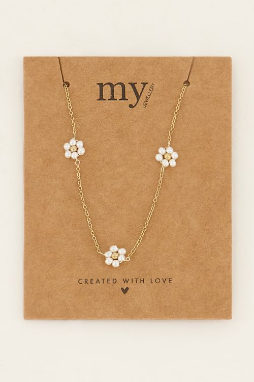 Ketting met bloemen van parels | My Jewellery