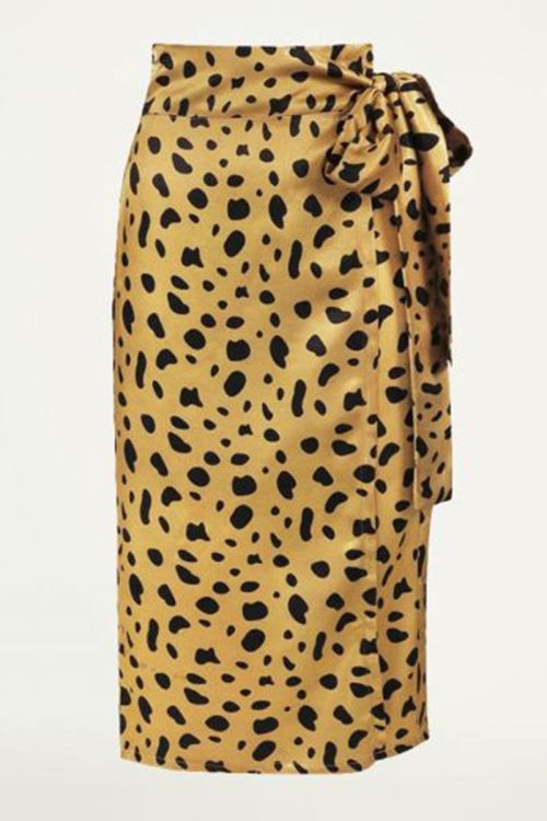 Midi overslagrok cheetah, midi rok. My Jewellery