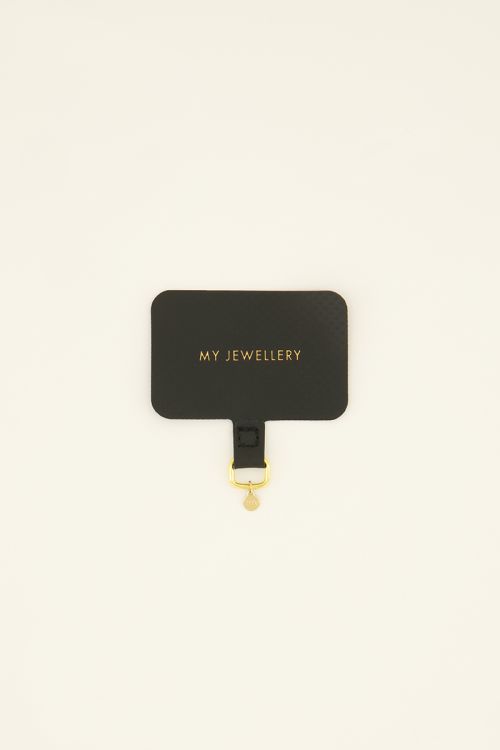 Lanyard phone cord black fixture | My Jewellery