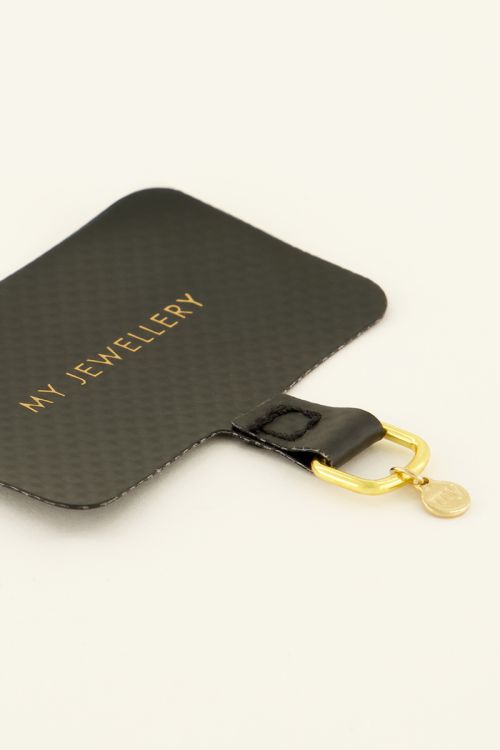 Lanyard phone cord black fixture | My Jewellery