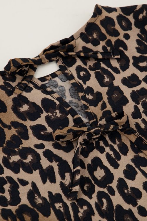 Panther print top with puff sleeves | My Jewellery