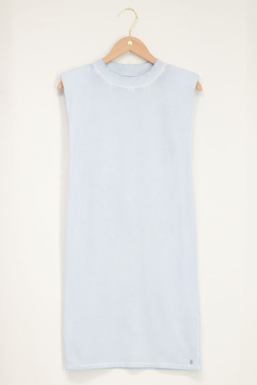 Lichtblauw t-shirt jurk | My Jewellery