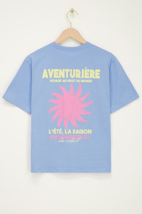 Light blue T-shirt "Aventurière"  | My Jewellery