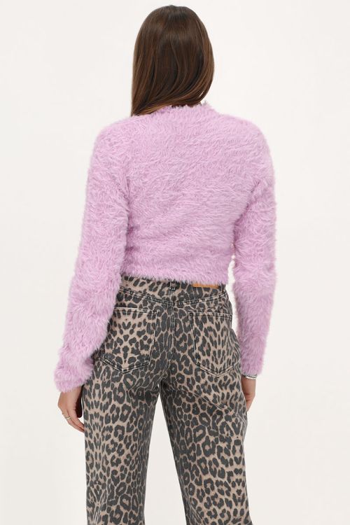Lilac fluffy sweater | My Jewellery