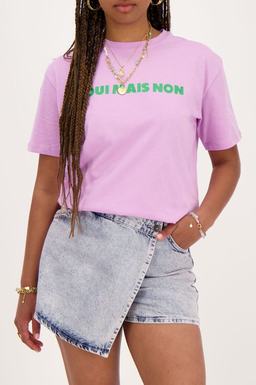 Lilac t-shirt Oui mais non | My Jewellery