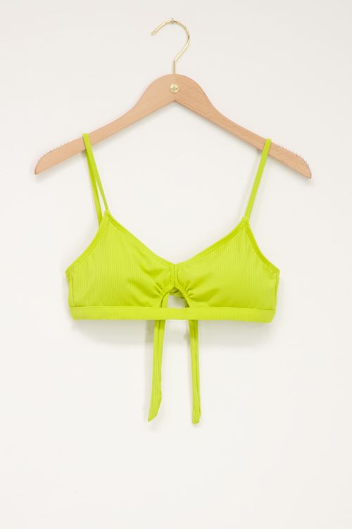 Limegroen uitgesneden bikini top | My Jewellery