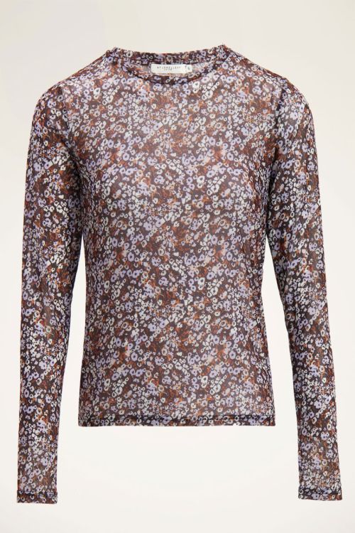 Lila mesh top & multikleur print | My Jewellery