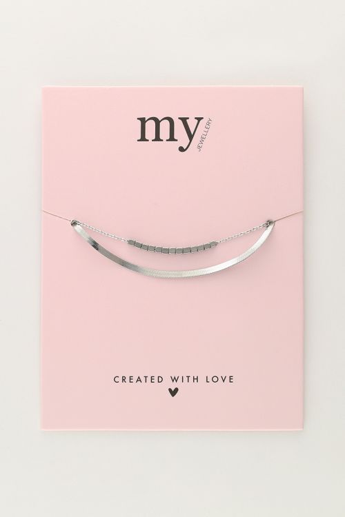 Minimalist double bracelet with squares | My Jewellery