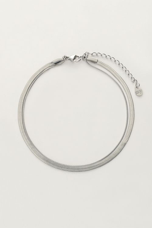Minimalist double chain link anklet | My Jewellery
