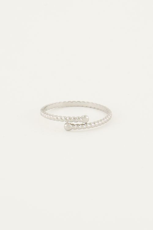 Mix ring gedraaid reliëf smal