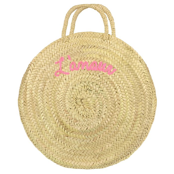Rieten tas met tekst l'amour | My Jewellery