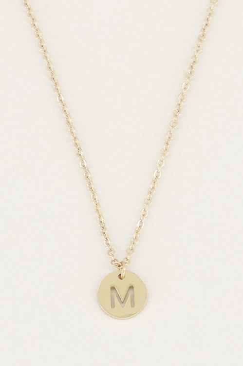 Ketting met letter goud, Initial ketting, Kettingen My Jewellery