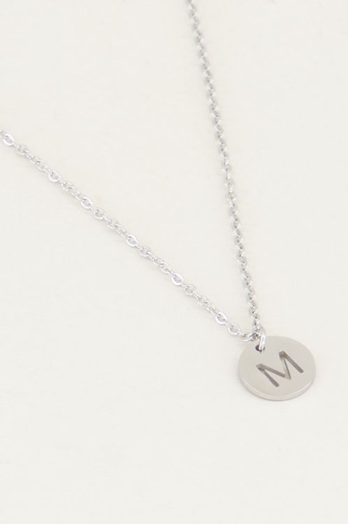 Ketting met letter zilver,