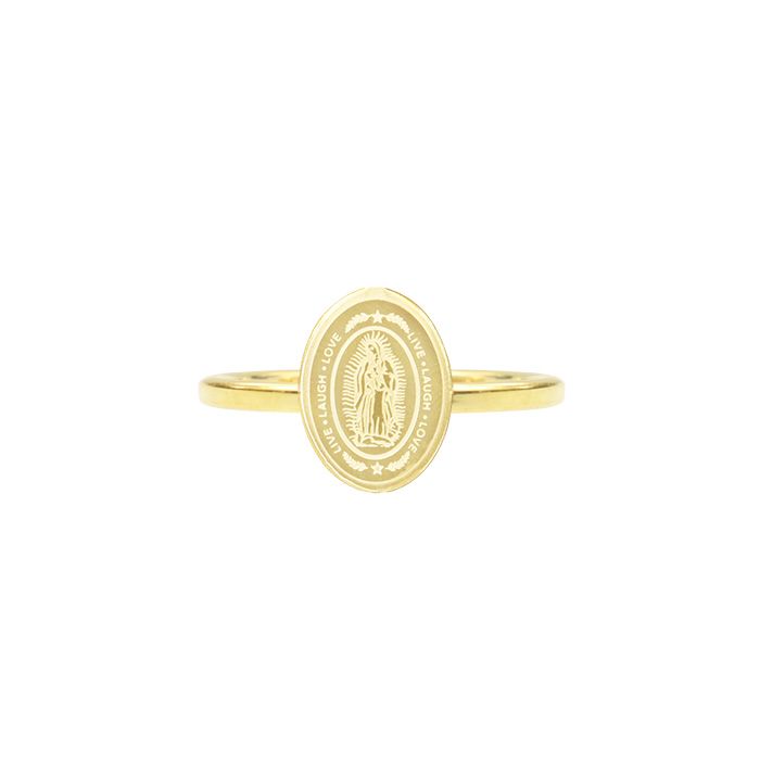 Minimalistisch ringetje ovaal Maria, vintage ringen