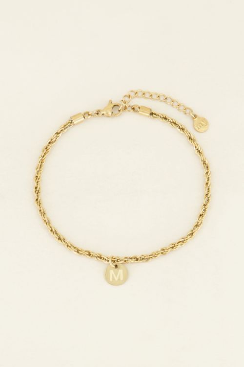 Armband Hanger Letter Goud, Initialen Armband | My Jewellery