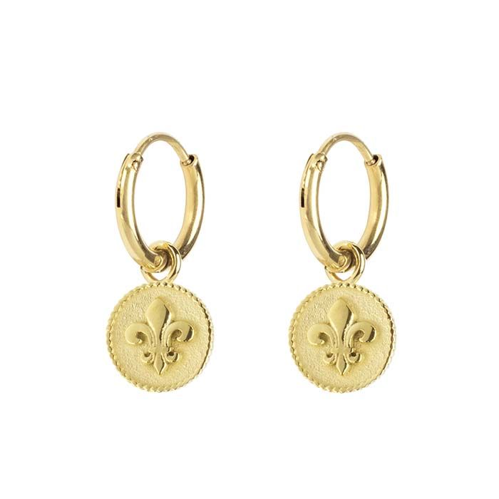 Oorbel Bedel Fleur De Lis, oorbel My Jewellery