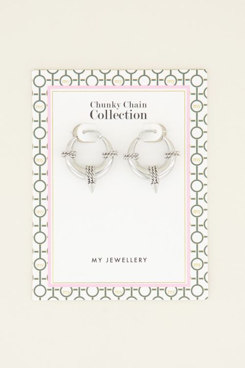 Boucles d’oreilles rondes avec chaîne | Boucles d’oreilles | My Jewellery