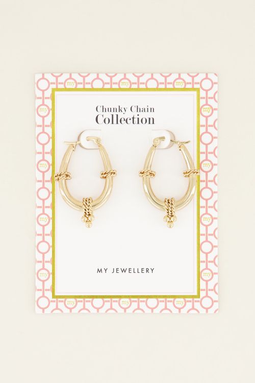 Oorbel ovale schakels | Oorbellen | My Jewellery