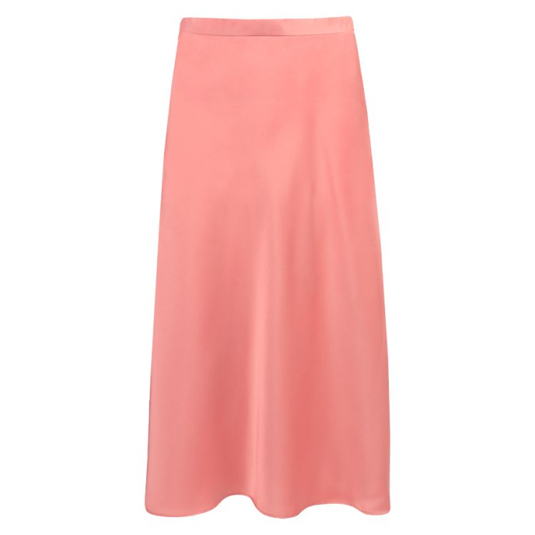 Roze satijnen midi rok, satin skirt My Jewellery