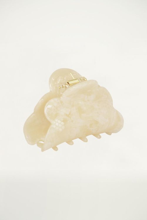 Witte haarklem glitters groot, witte haarklem My Jewellery