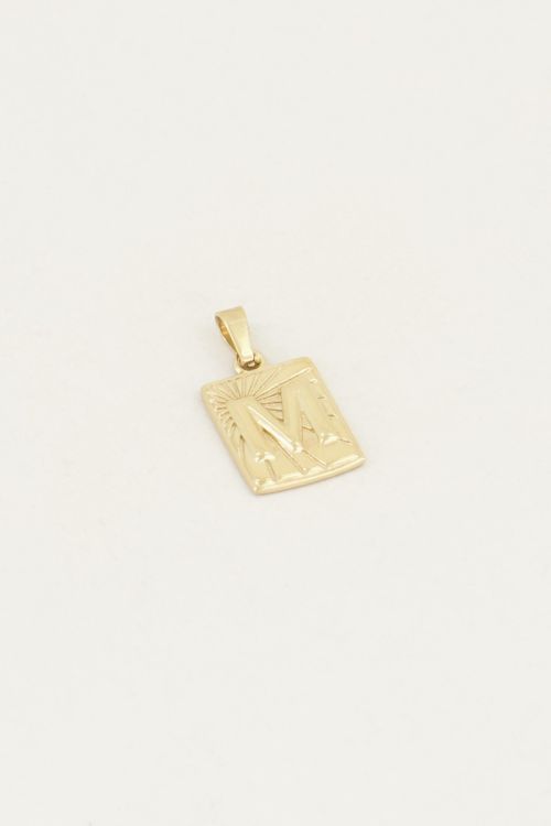 Rechteckiger Charm mit Initial | Anfangsbuchstabe | My Jewellery
