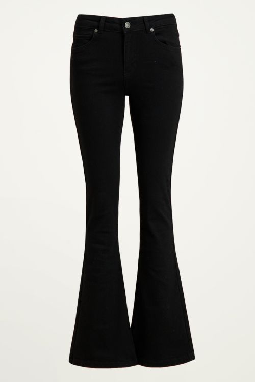 Zwarte flared jeans, zwarte flared broek My Jewellery