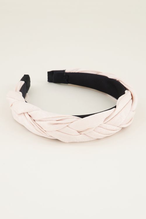 Beige gevlochten haarband | Haarband dames My Jewellery