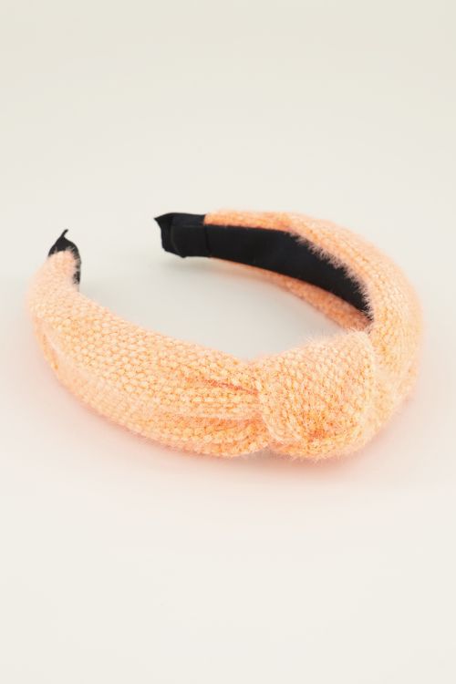 Oranje fluffy haarband | Haarband dames My Jewellery