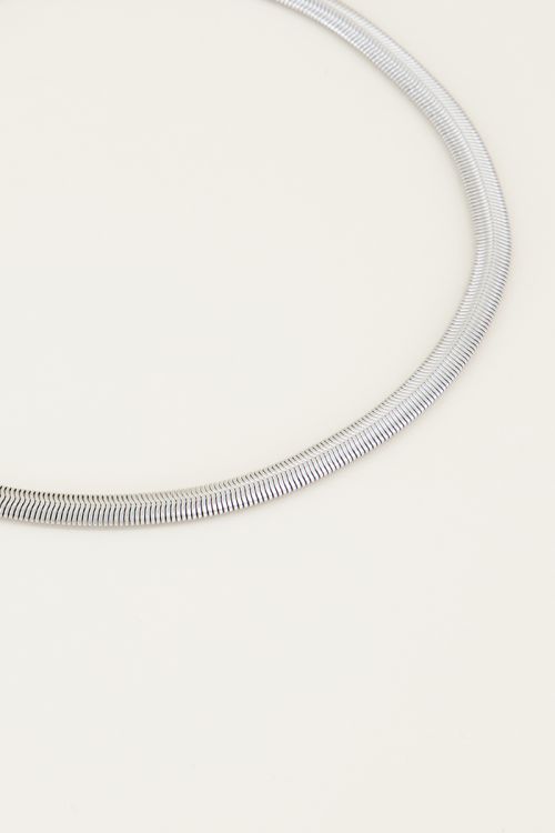 Ketting platte schakels | Ketting zonder hanger My Jewellery