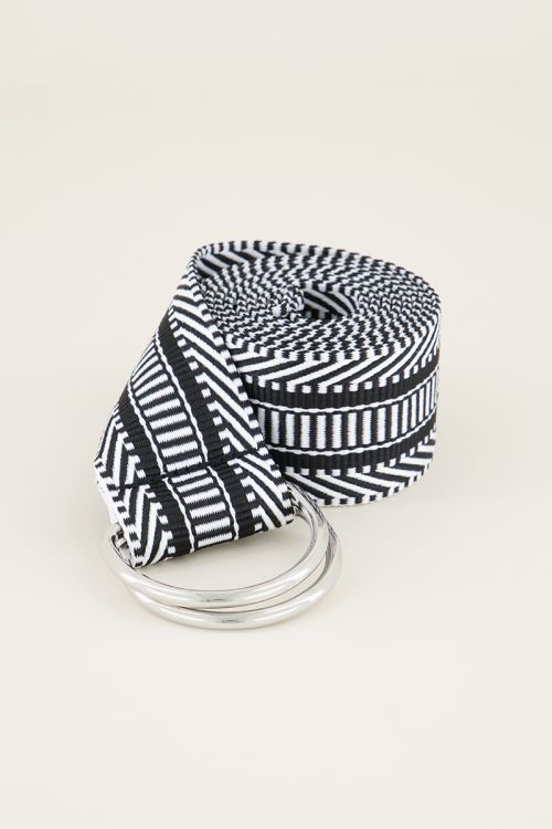 Riem met gevlochten patroon | Riem met print My Jewellery