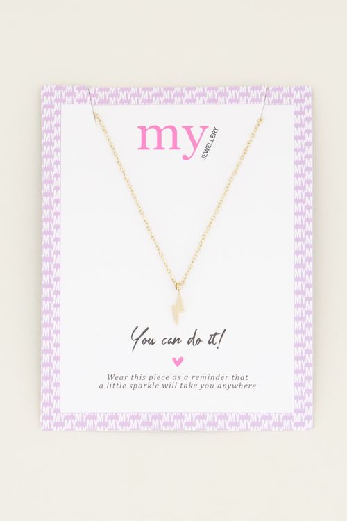 Ketting bliksem | Minimalistische ketting My Jewellery